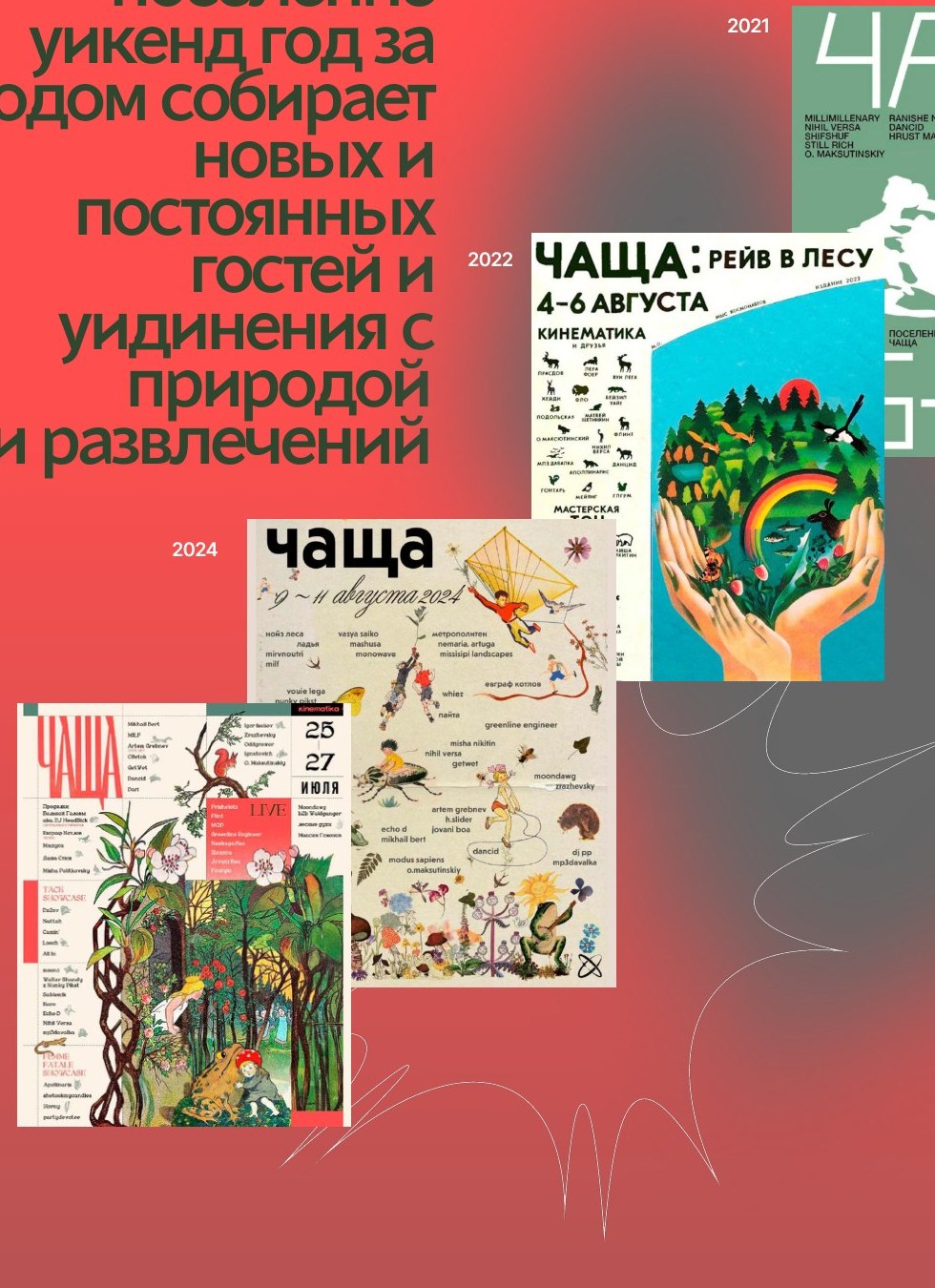 афиши Чаща 2021-2025